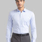 Men Slim Fit Medium Blue Shirt