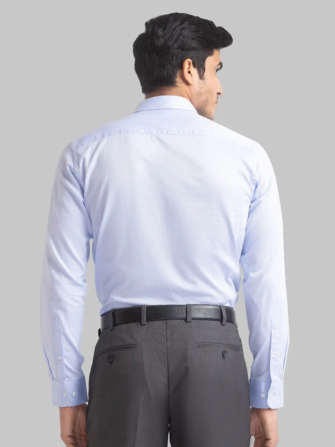 Men Slim Fit Medium Blue Shirt