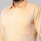Men Slim Fit Dark Orange Shirt