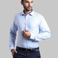 Men Tailored Fit  Blue T-Shirt