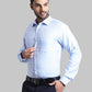 Men Tailored Fit  Blue T-Shirt