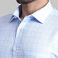 Men Tailored Fit  Blue T-Shirt