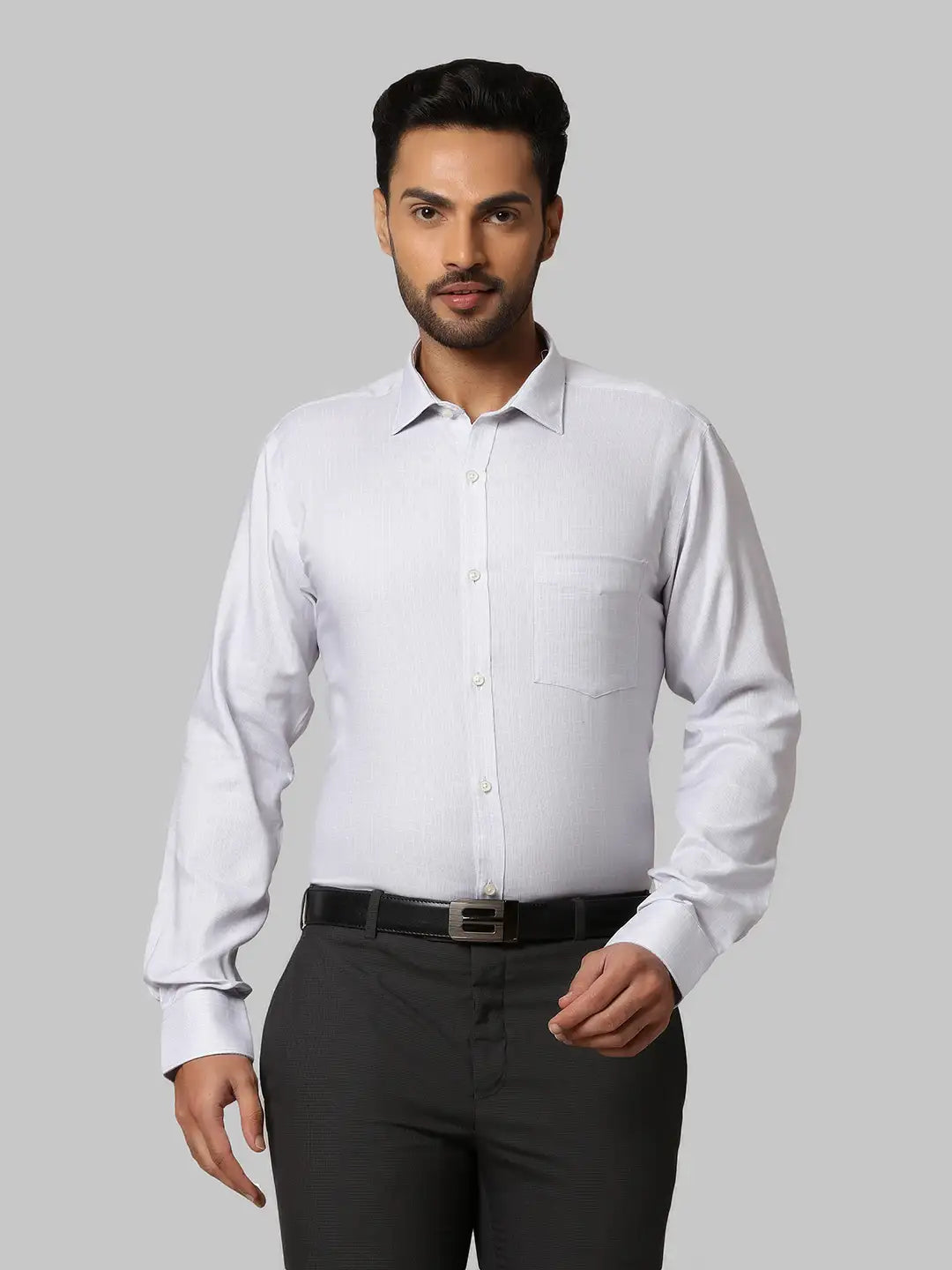Men Slim Fit Pink Shirt