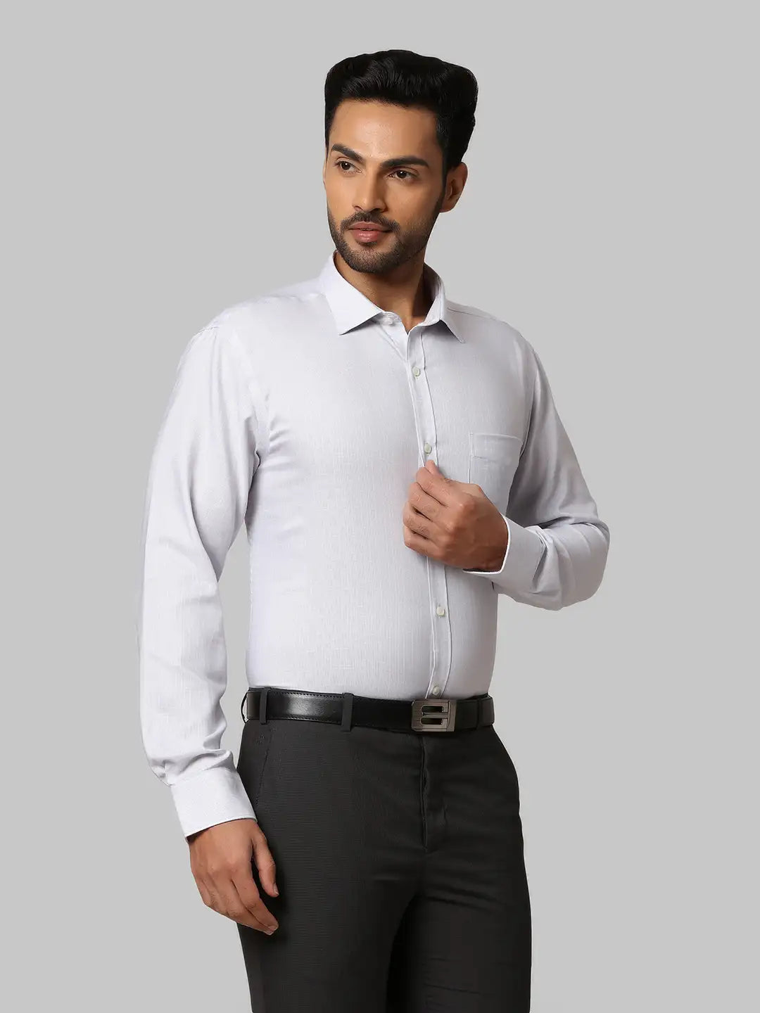 Men Slim Fit Pink Shirt