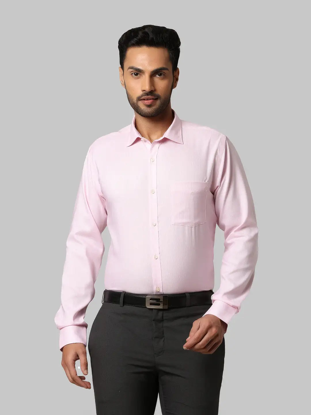 Men Slim Fit Violet Shirt