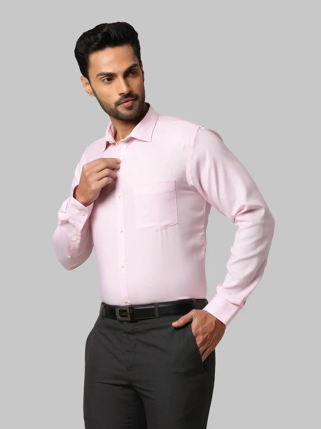 Men Slim Fit Violet Shirt
