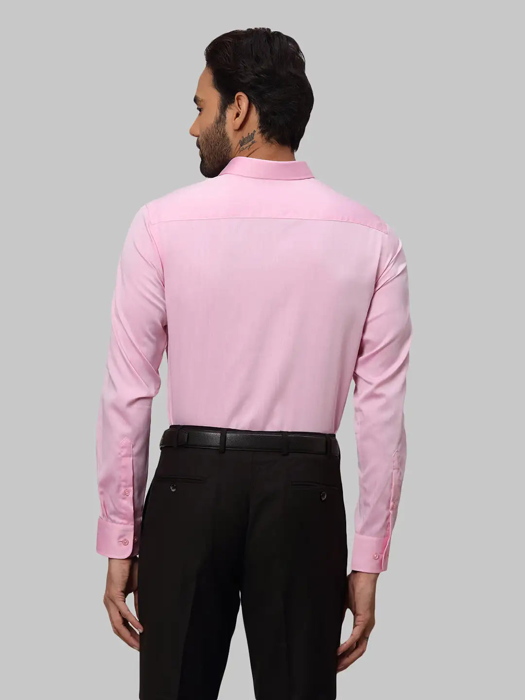 Men Slim Fit Light Blue Shirt