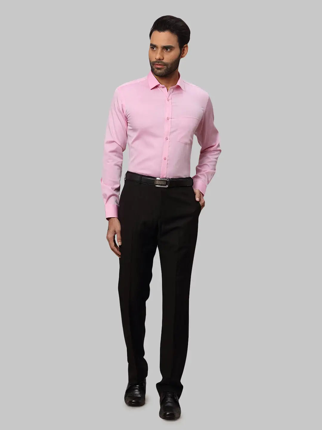 Men Slim Fit Light Blue Shirt