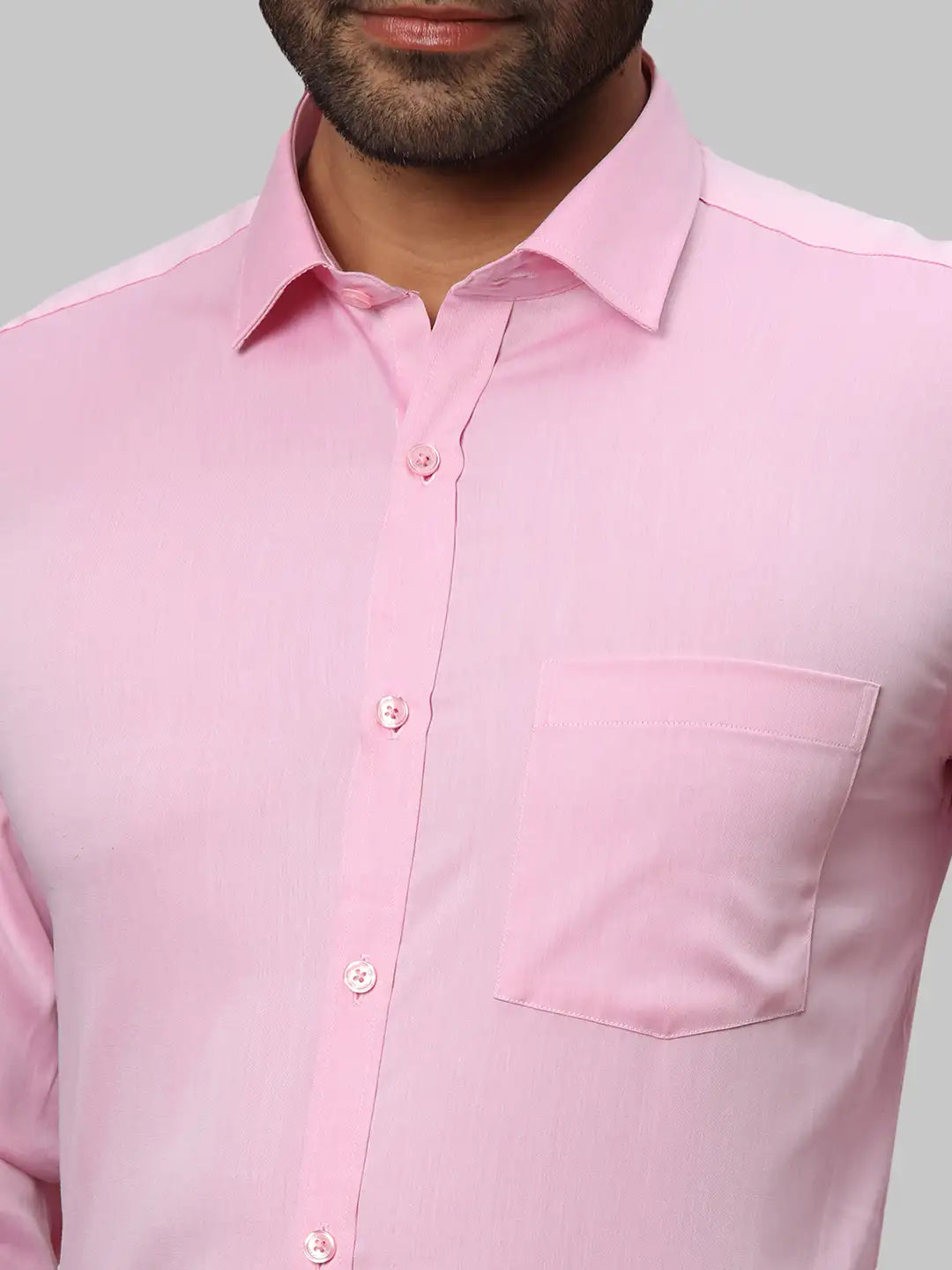 Men Slim Fit Light Blue Shirt