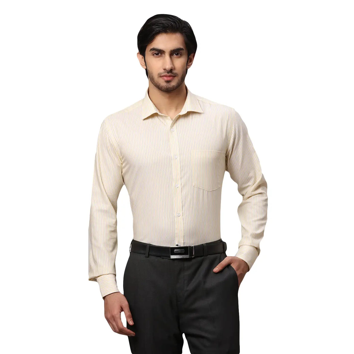 Men Slim Fit Green Shirt