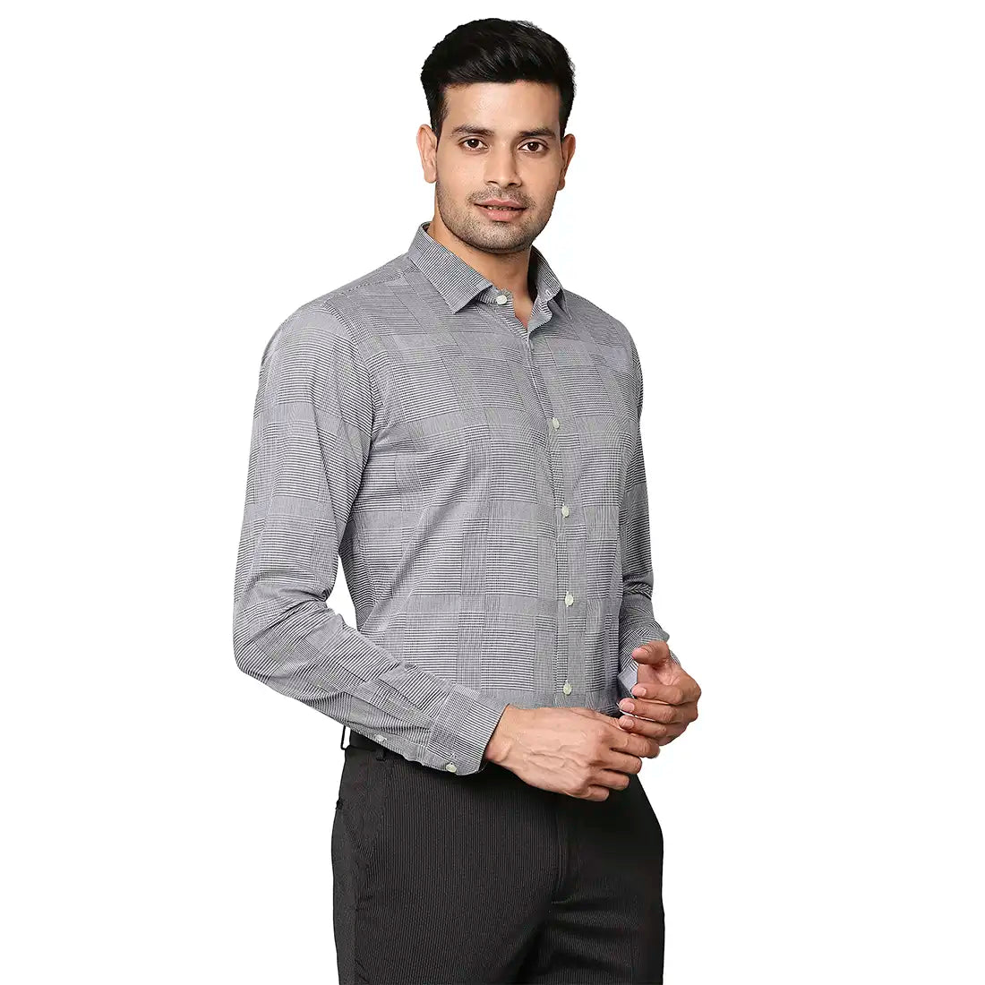 Men Slim Fit Dark Maroon Shirt