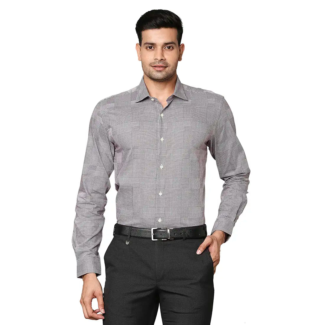 Men Slim Fit Light Yellow Shirt