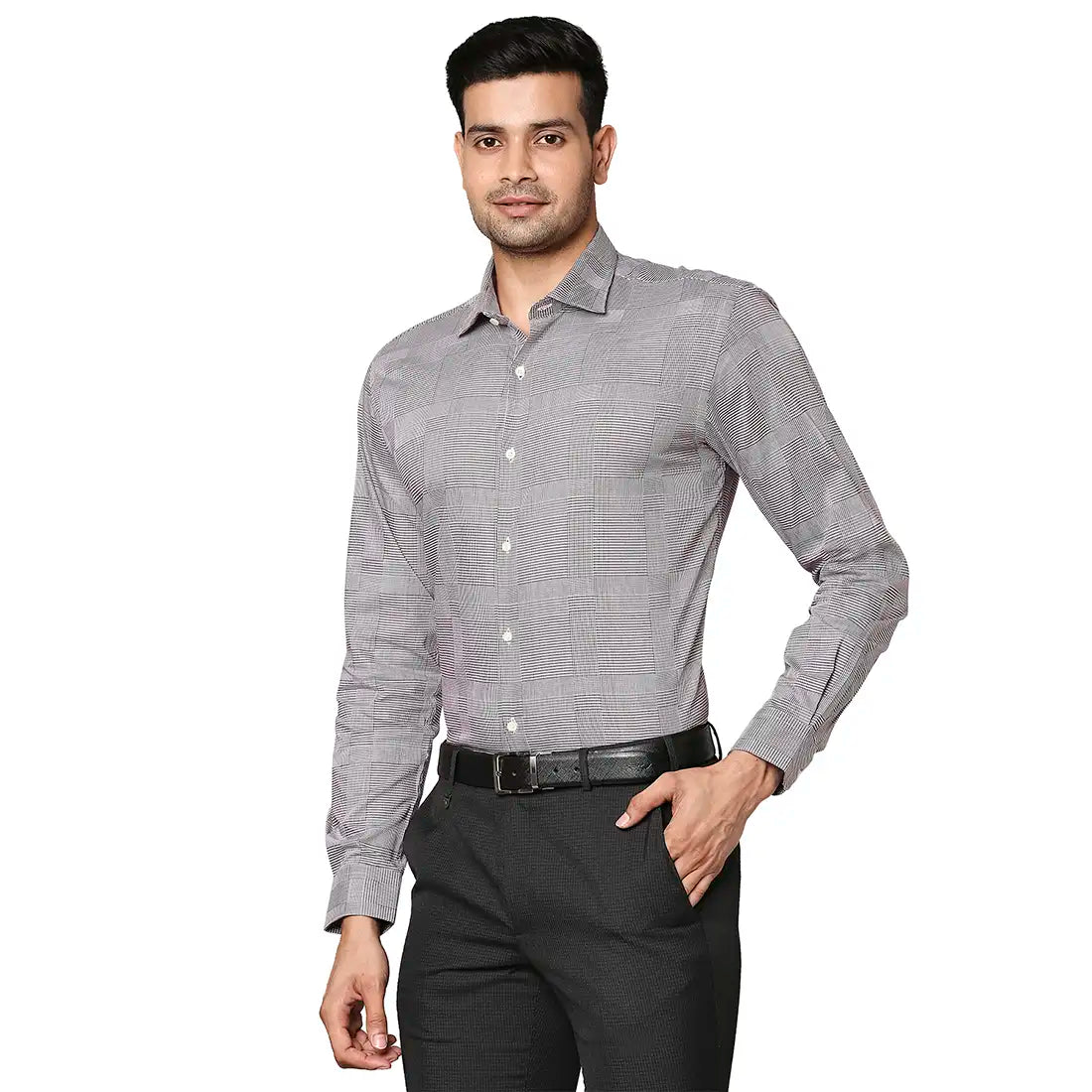 Men Slim Fit Light Yellow Shirt