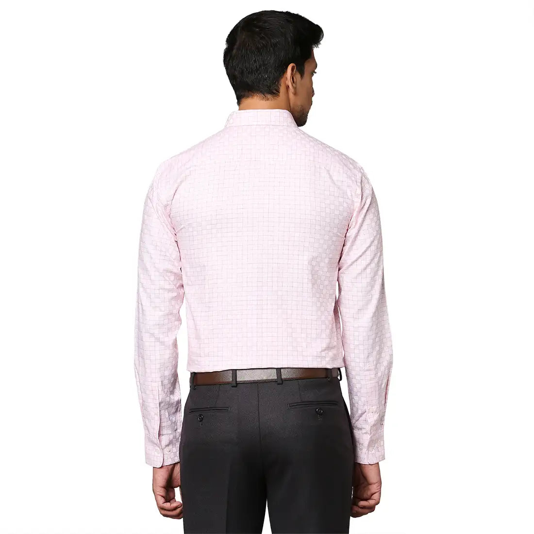 Men Slim Fit Light Red Shirt