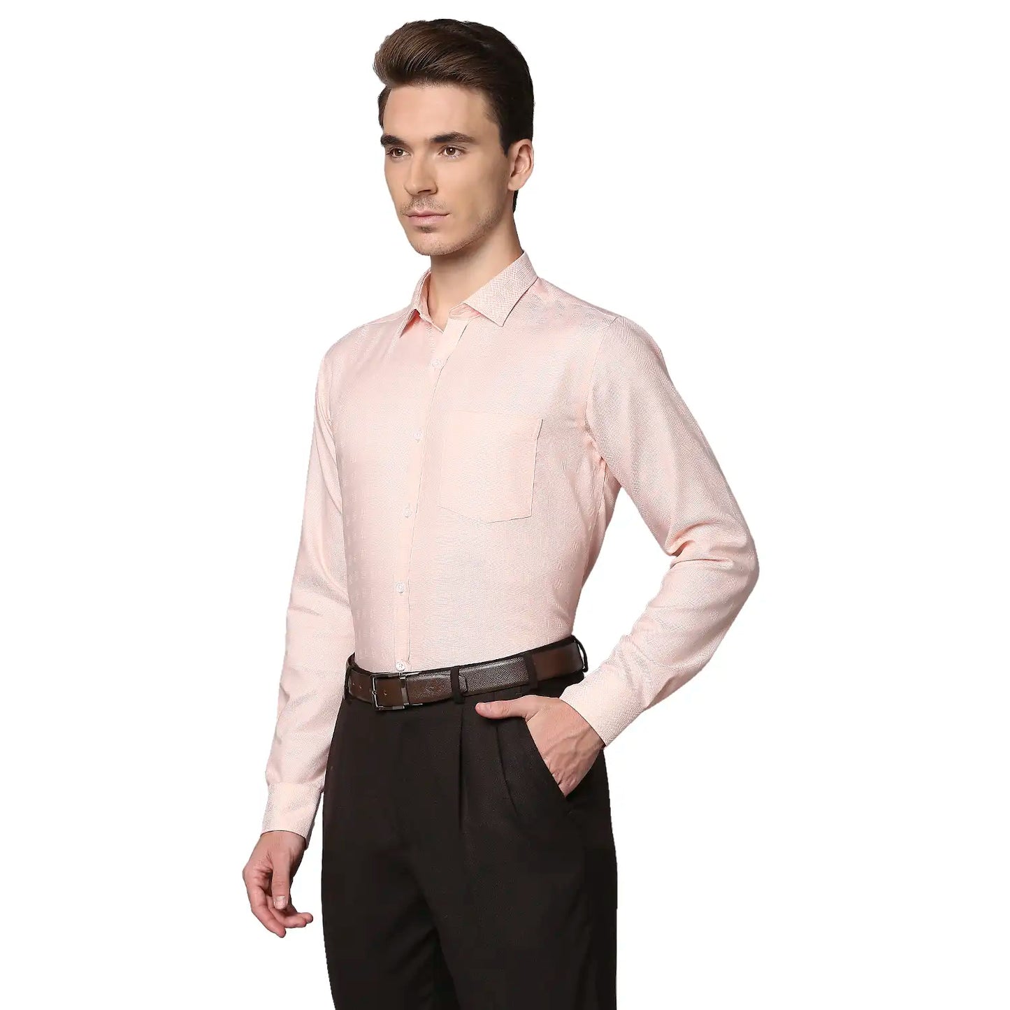Men Slim Fit Light Blue Shirt