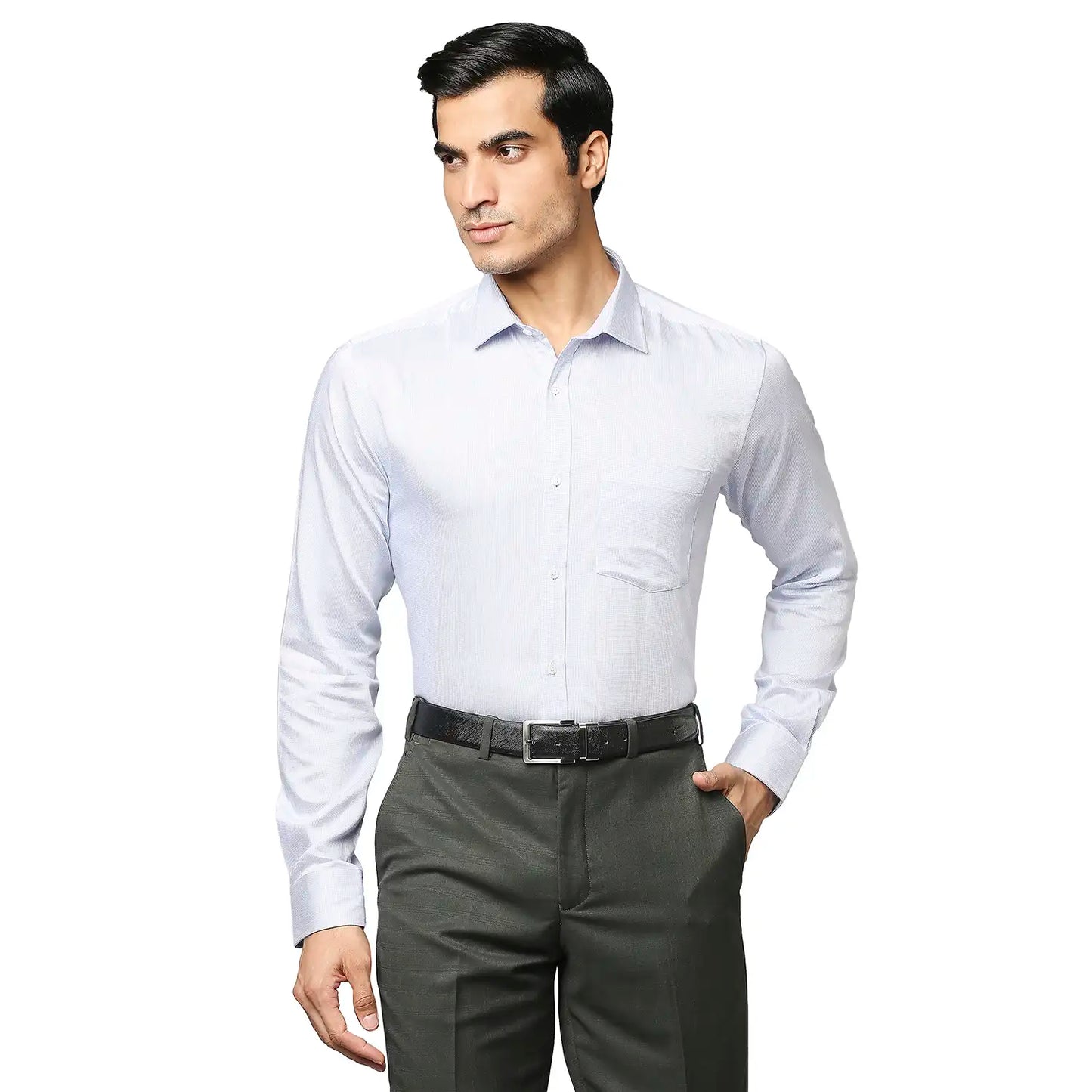 Men Slim Fit Light Red Shirt