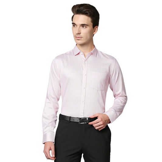Men Slim Fit Light Blue Shirt