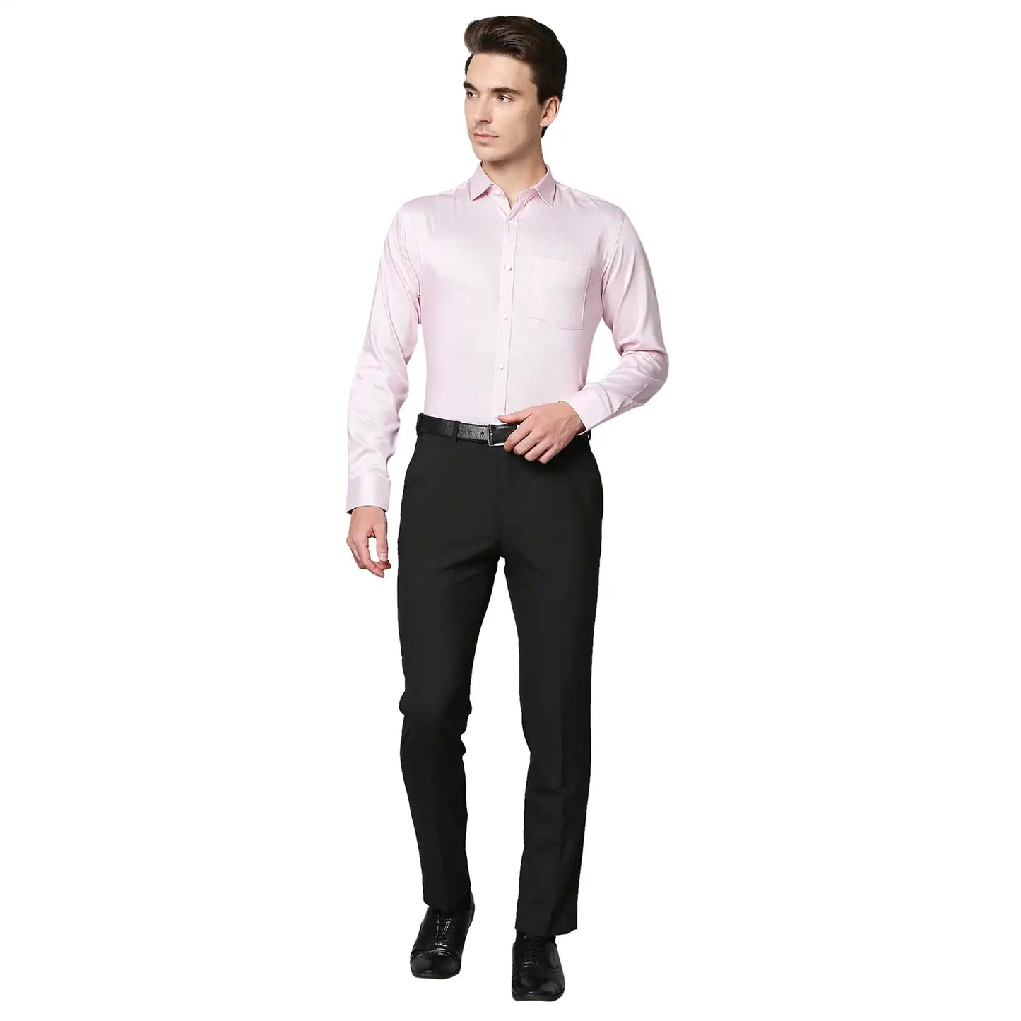 Men Slim Fit Light Blue Shirt
