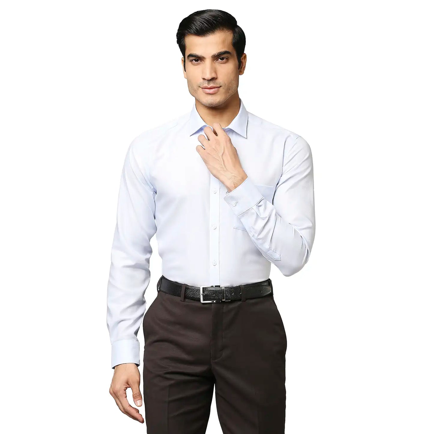 Men Slim Fit Light Red Shirt