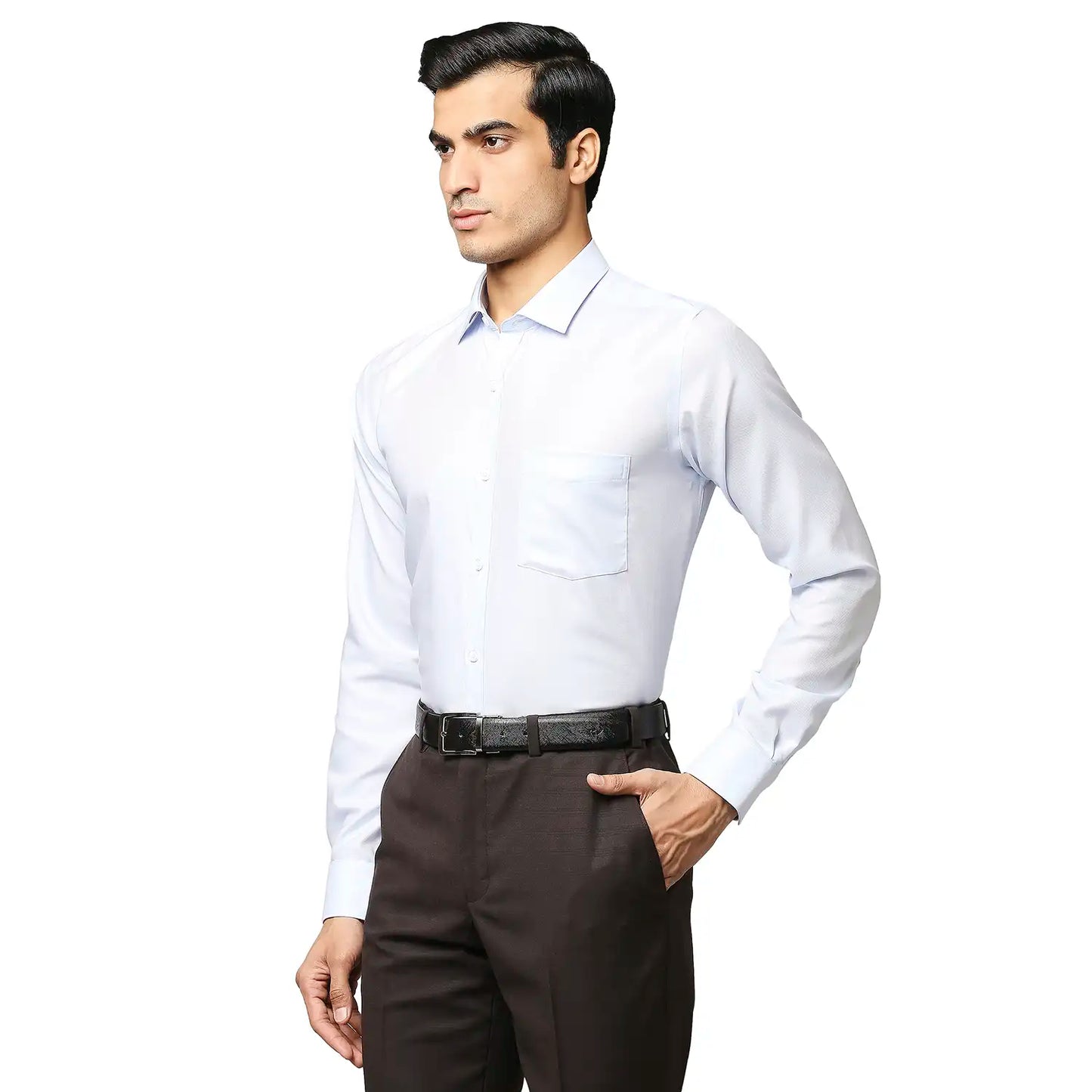 Men Slim Fit Light Red Shirt