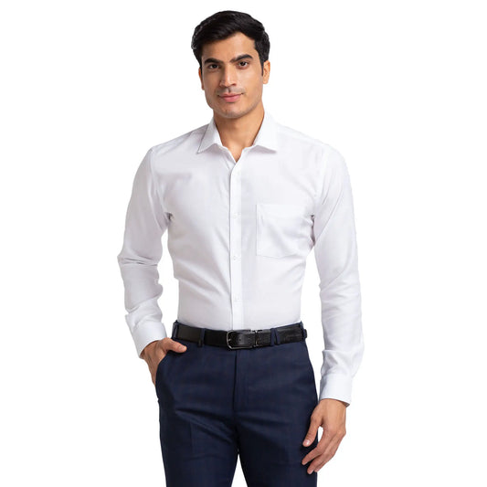 Men Slim Fit Light Green Shirt