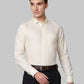 Men Slim Fit White Shirt