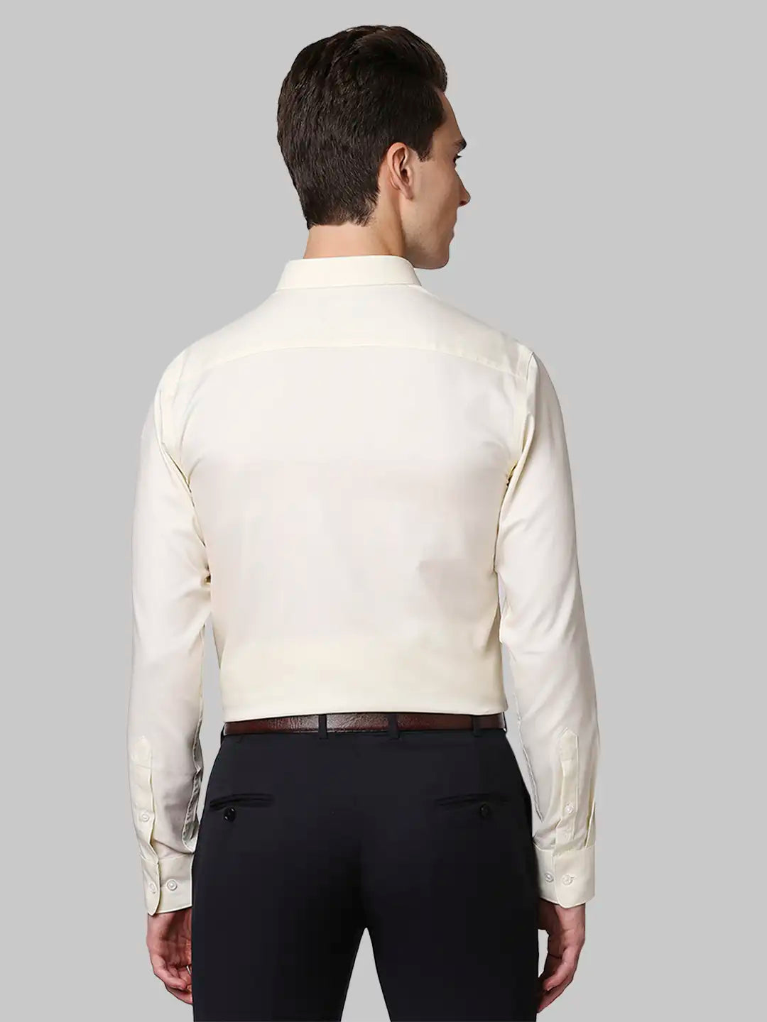 Men Slim Fit White Shirt