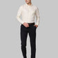Men Slim Fit White Shirt