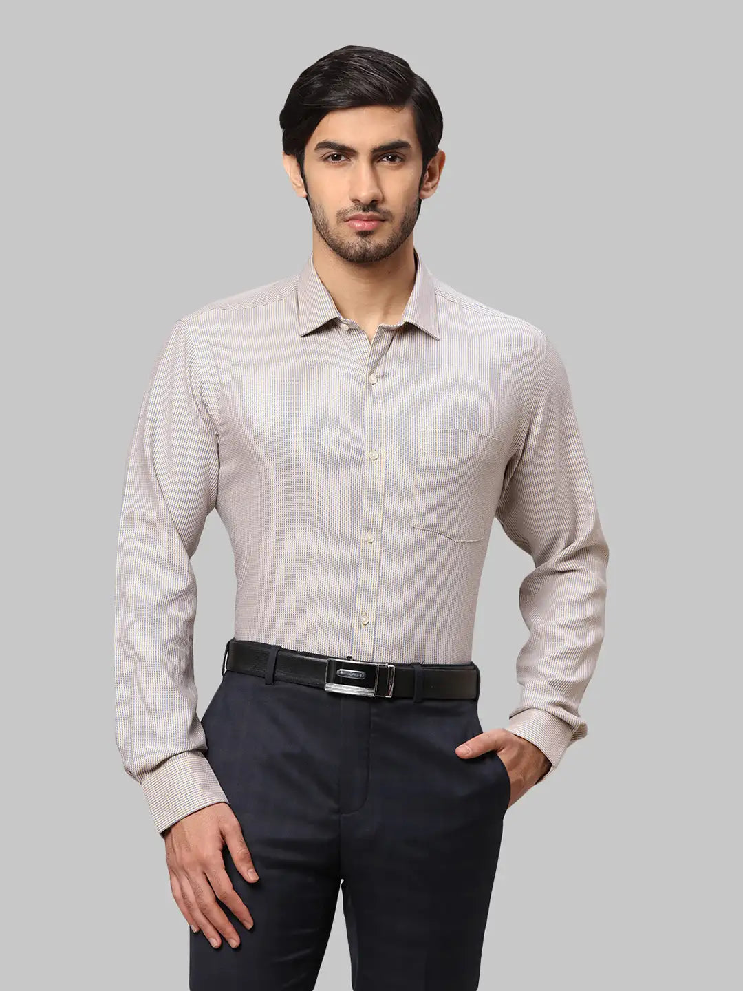 Men Slim Fit Blue Shirt