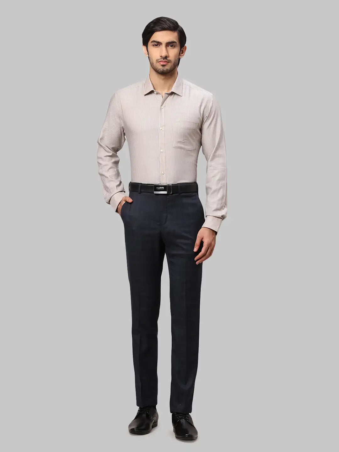 Men Slim Fit Blue Shirt