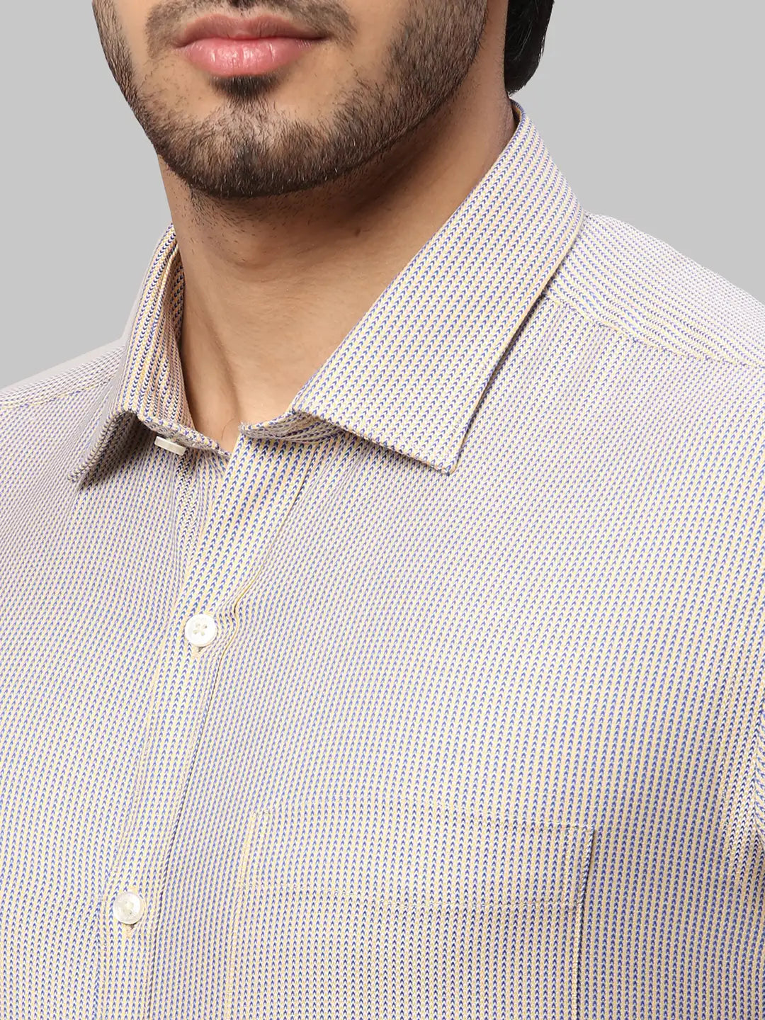 Men Slim Fit Blue Shirt