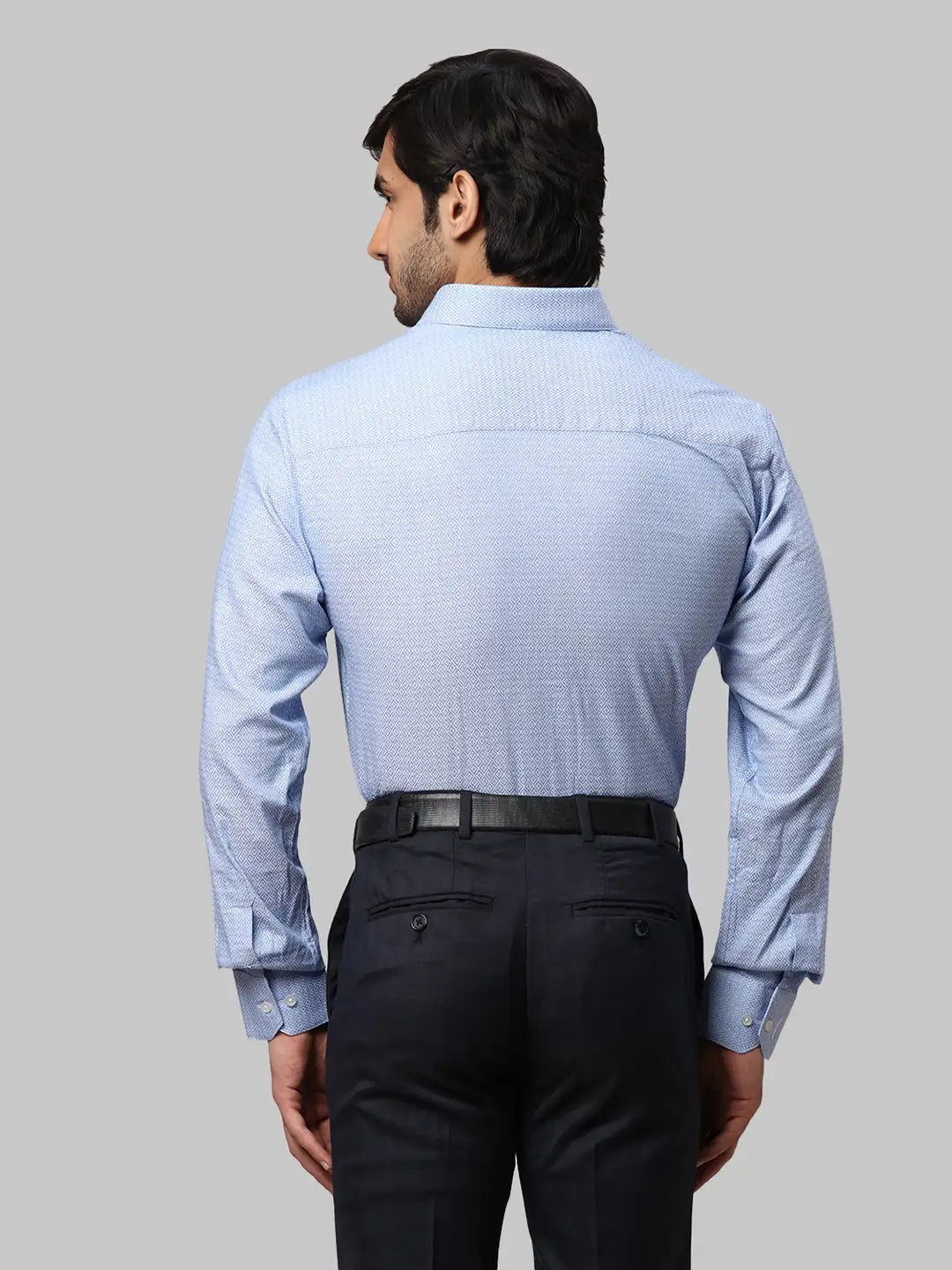 Men Slim Fit Blue Shirt