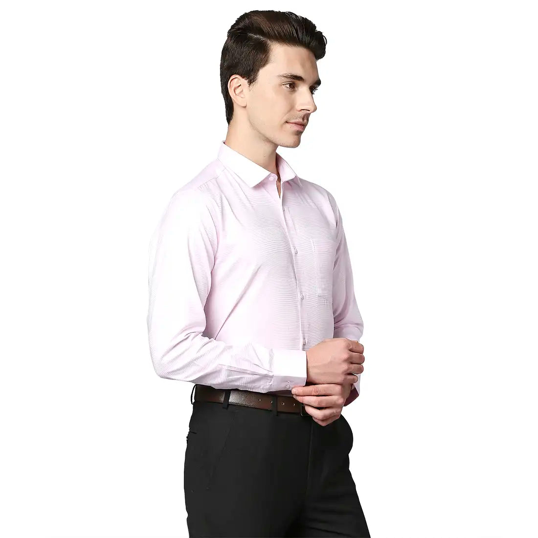 Men Slim Fit Medium Blue Shirt
