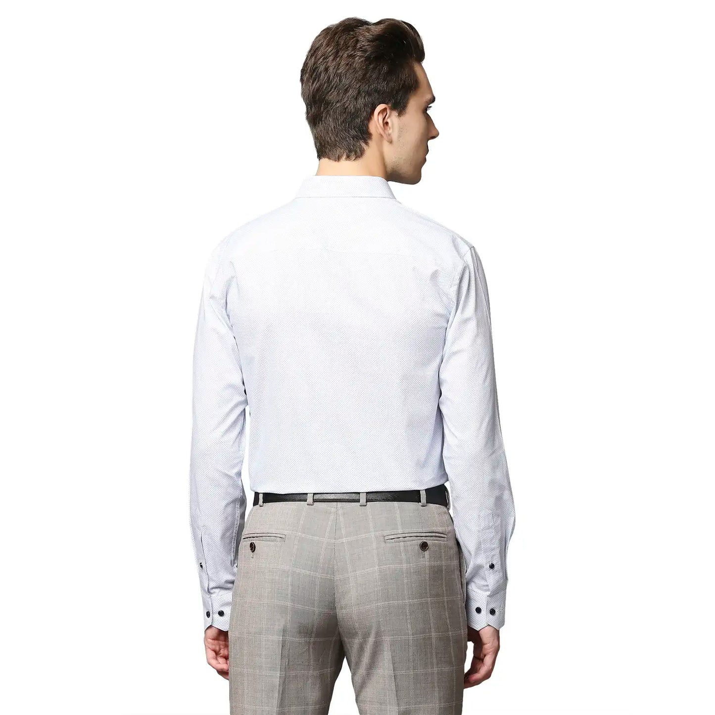 Men Slim Fit Medium Grey Shirt