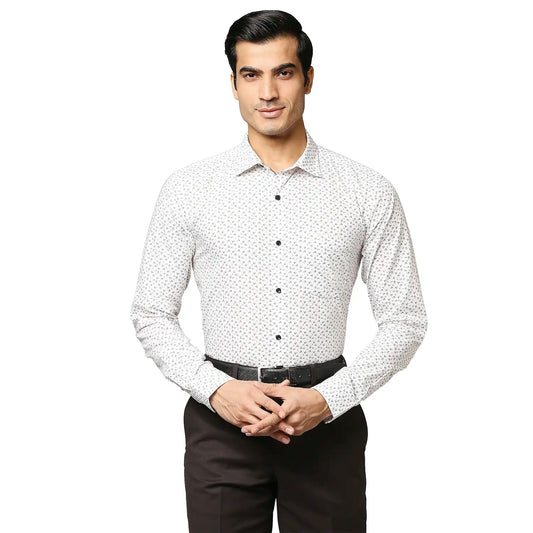 Men Slim Fit Light Red Shirt