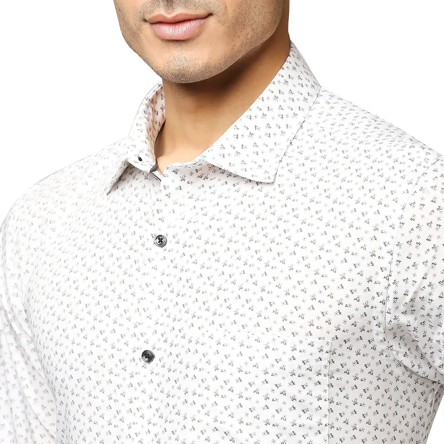 Men Slim Fit Light Red Shirt