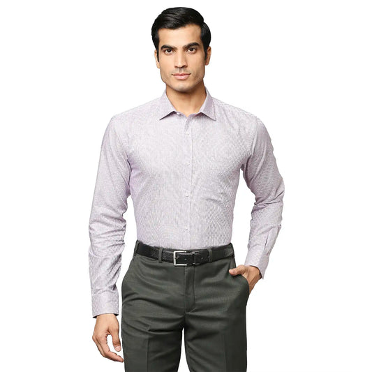 Men Slim Fit Medium Blue Shirt
