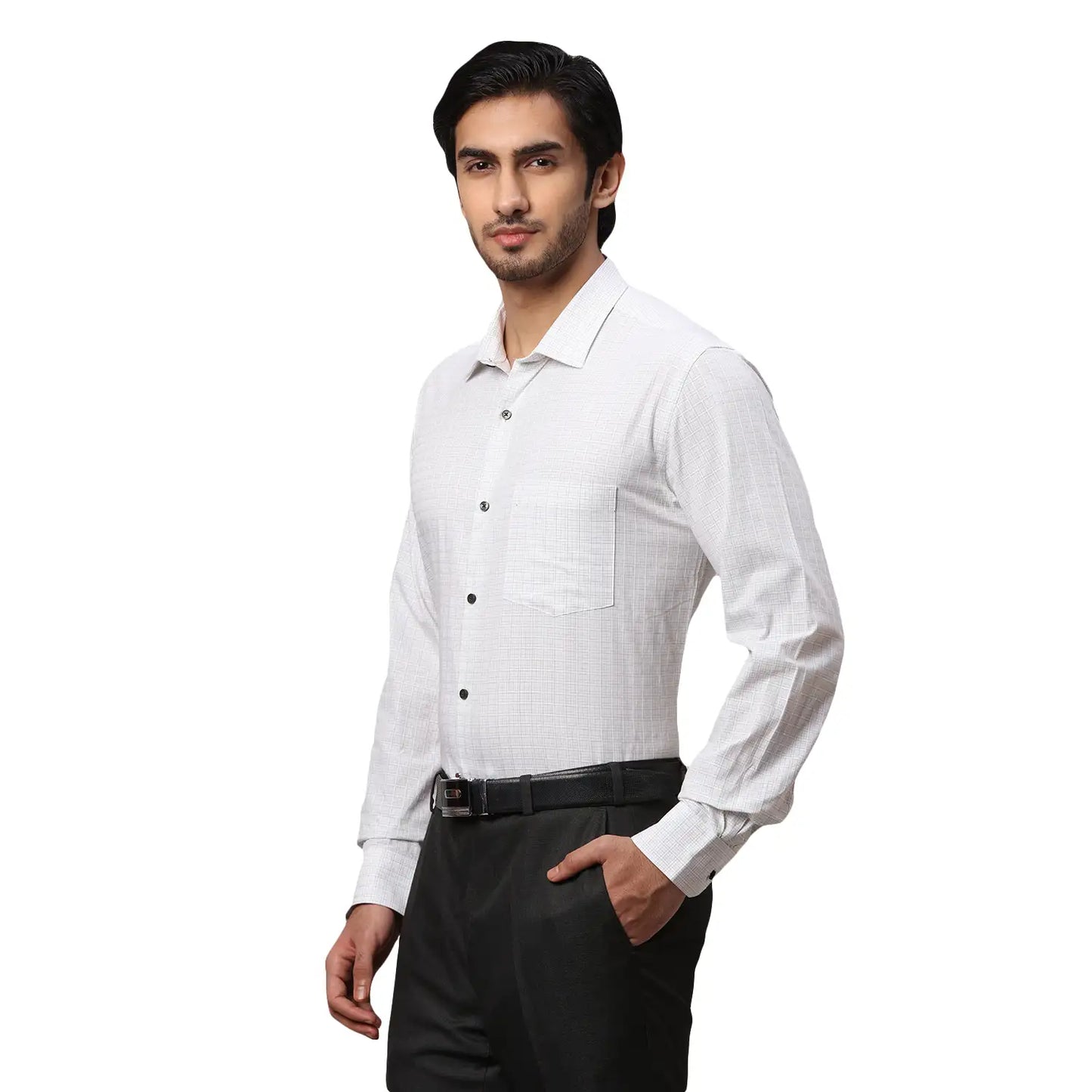 Men Slim Fit Blue Shirt