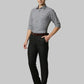 Park Avenue Men Blue Solid Slim Fit Cotton Shirt