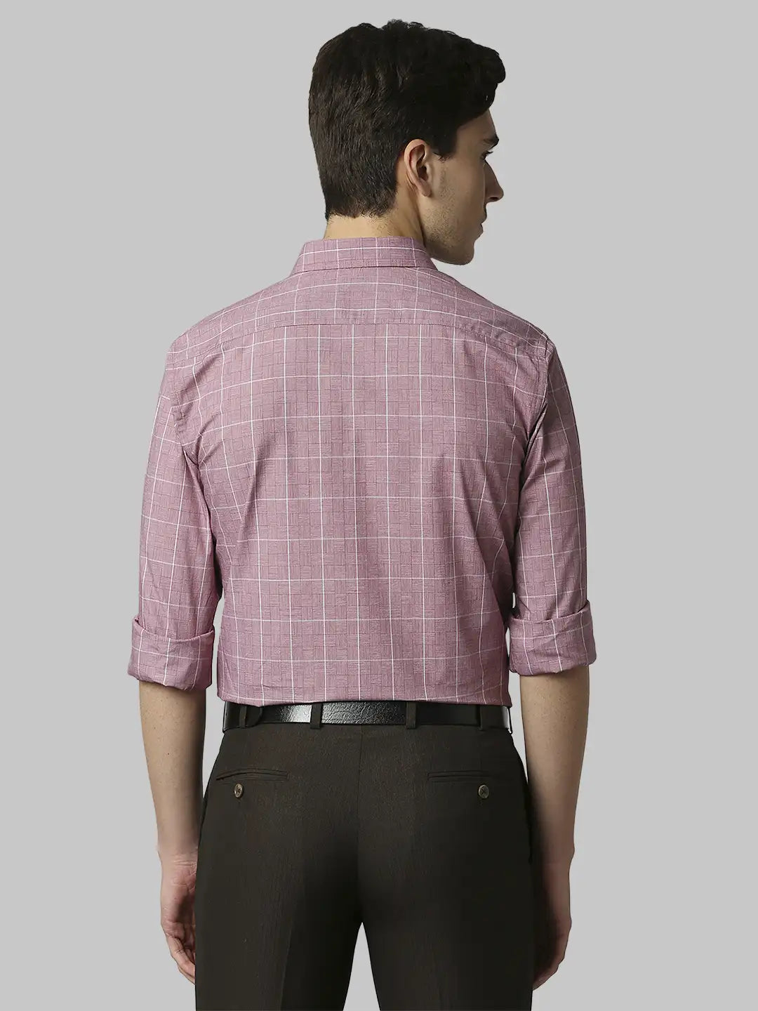 Men Slim Fit Grey Shirt