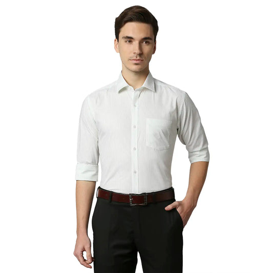Men Slim Fit Medium Blue Shirt