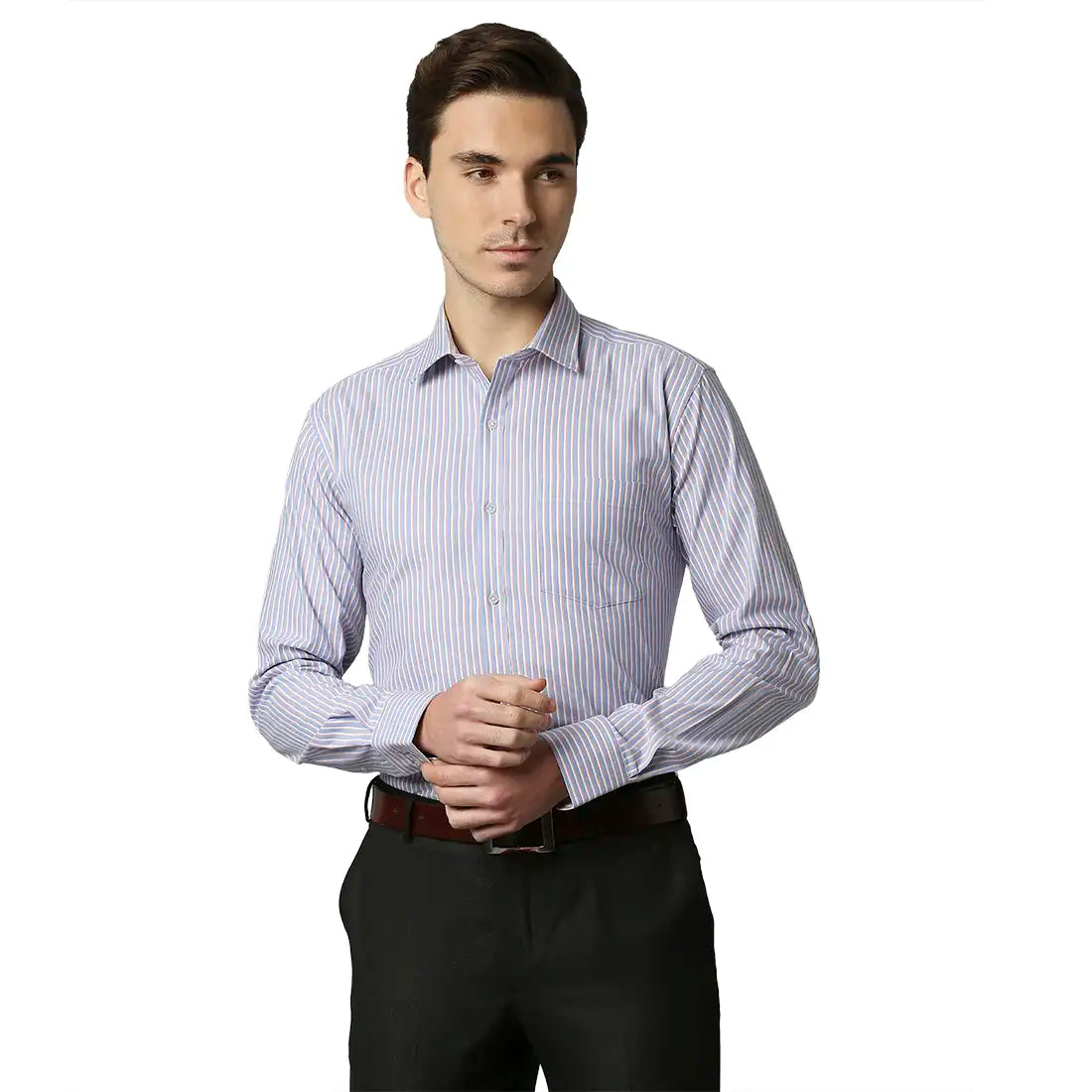 Men Slim Fit Medium Grey Shirt