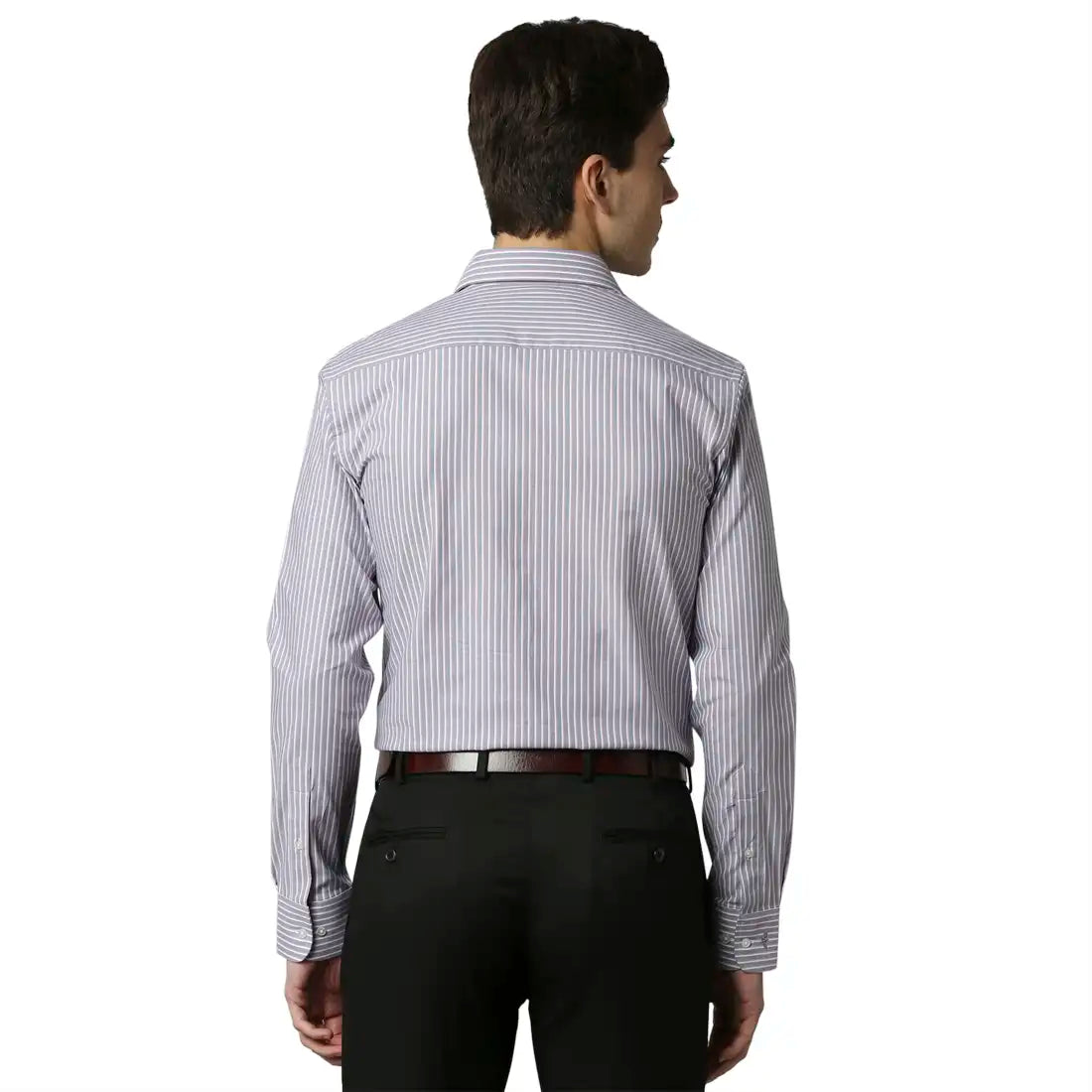 Men Slim Fit Medium Blue Shirt