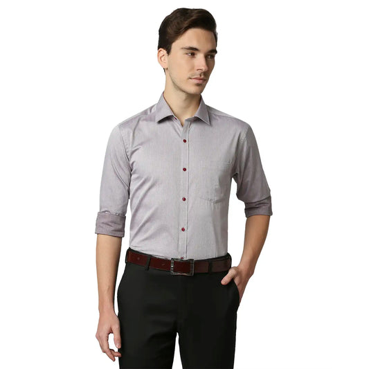 Men Slim Fit Medium Red Shirt