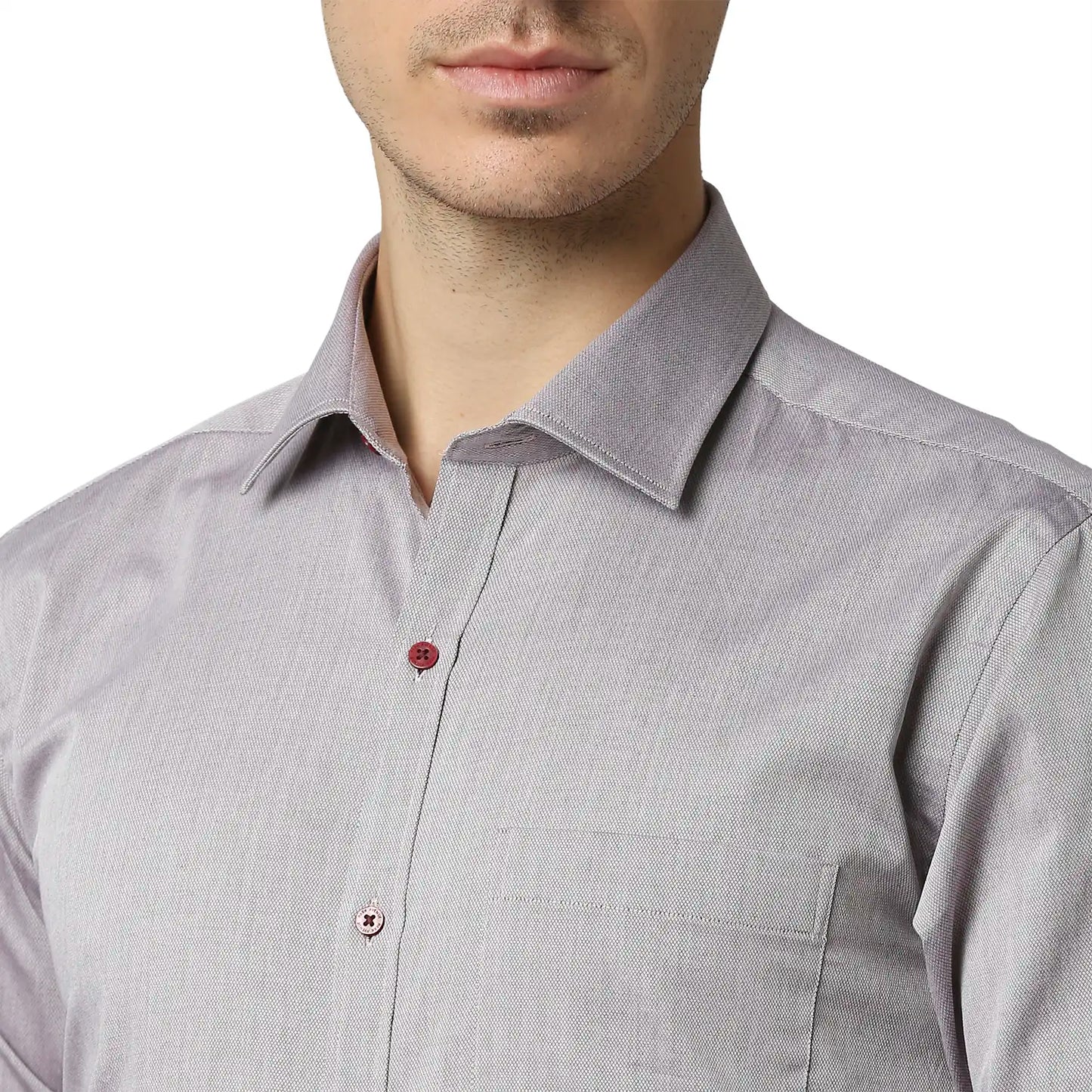 Men Slim Fit Medium Red Shirt