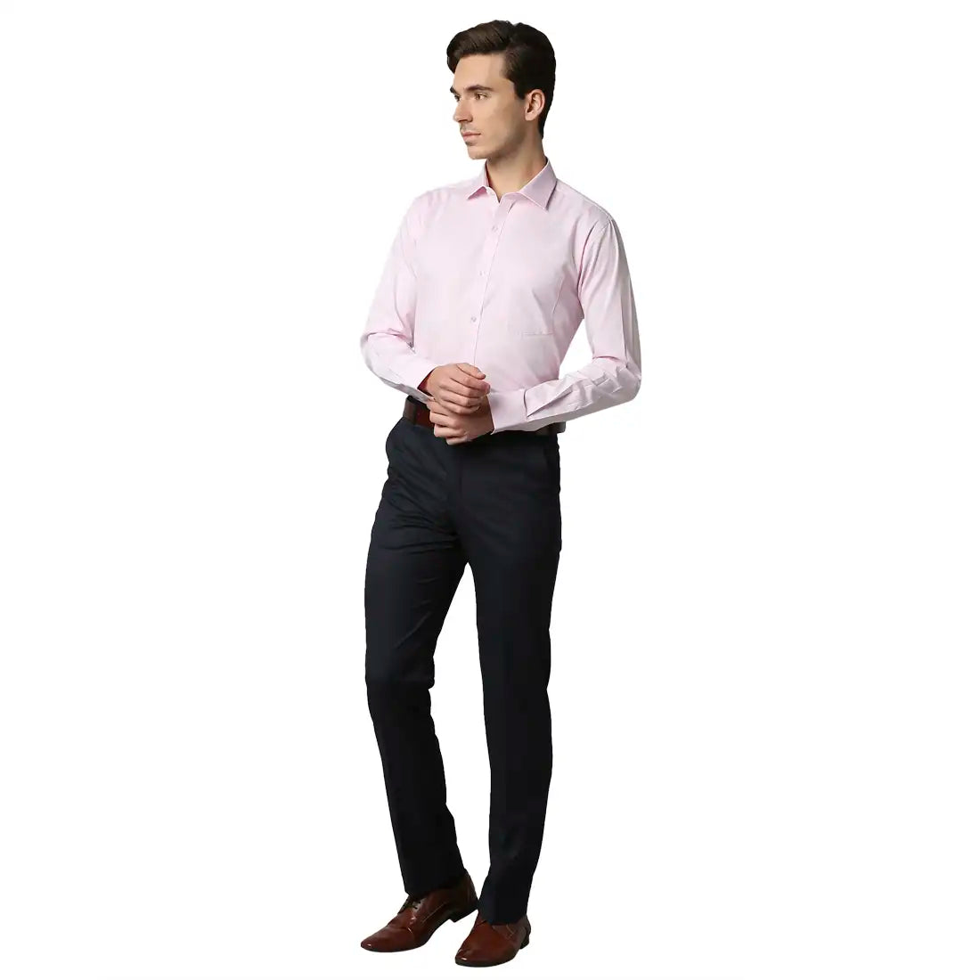 Men Slim Fit Medium Violet Shirt