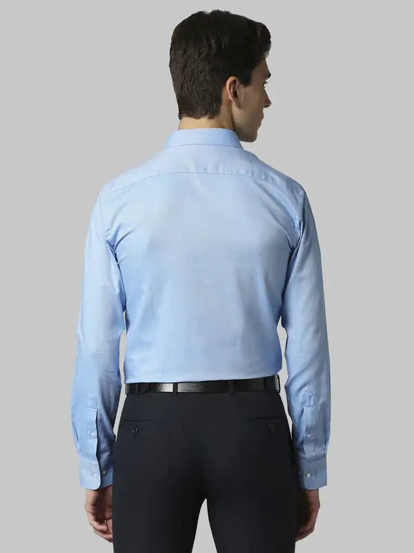 Men Slim Fit Blue Shirt