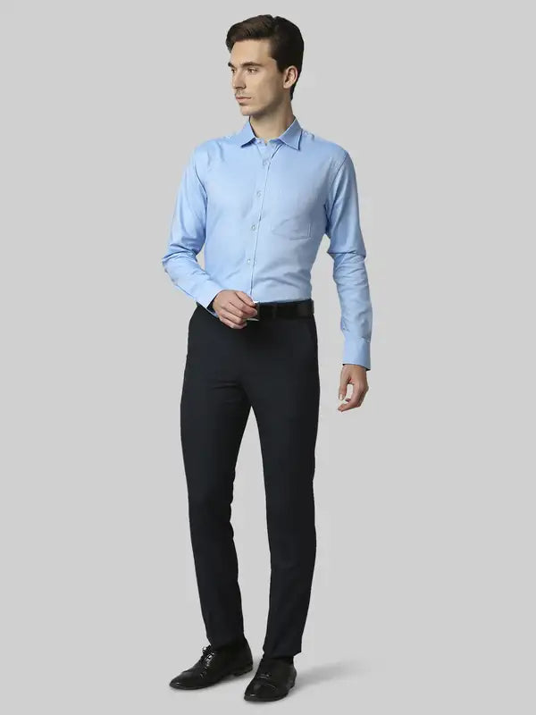 Men Slim Fit Blue Shirt