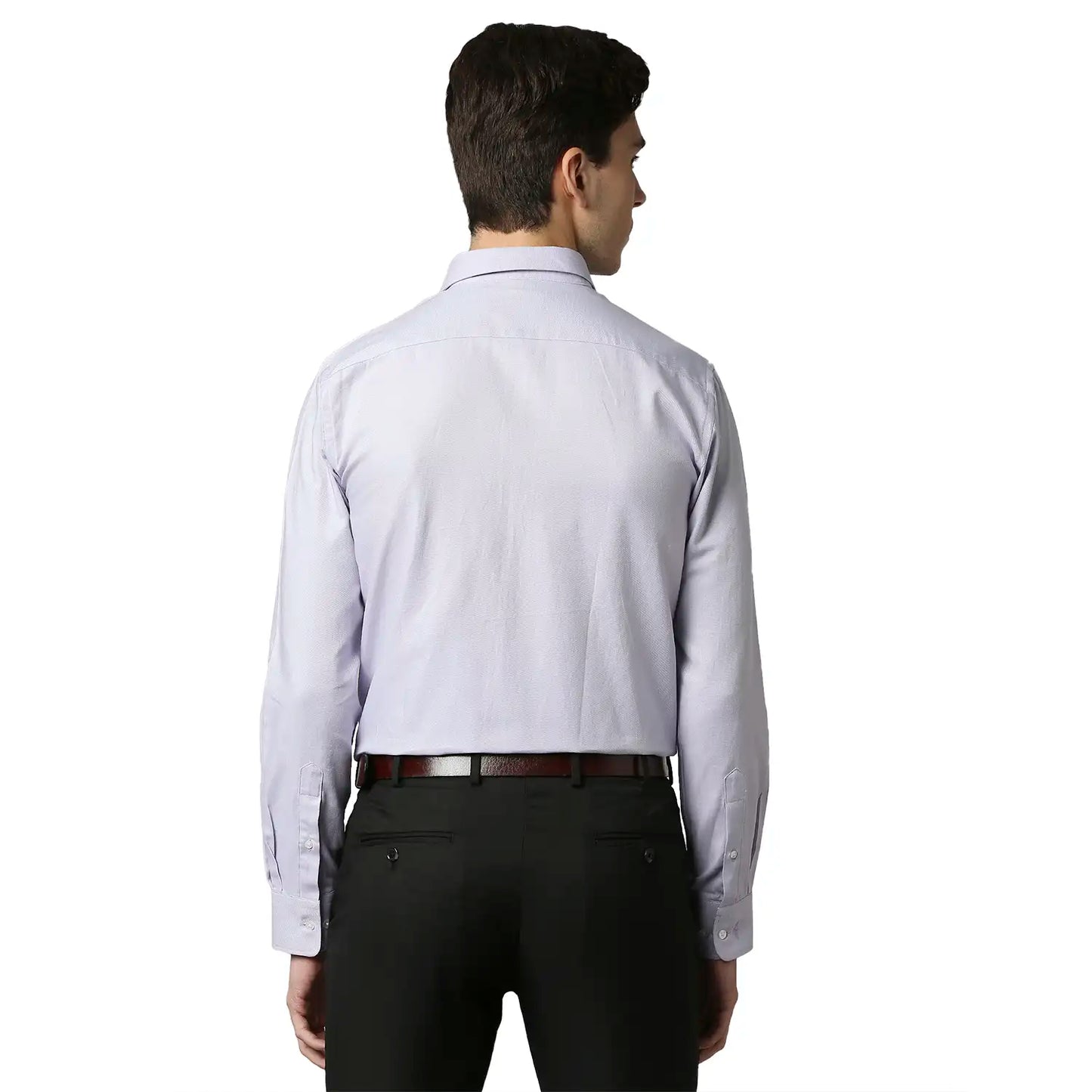 Men Slim Fit Medium Orange Shirt