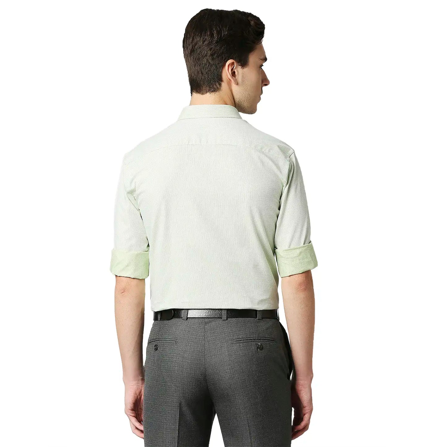 Men Slim Fit Medium Petrol Shirt